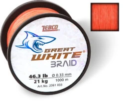 ZEBCO Great White Braid - Geflochtene Schnur - Orange -Fladens Angelzubehor Geschaft 23610334e9hxKSKYOIMk 1280x1280