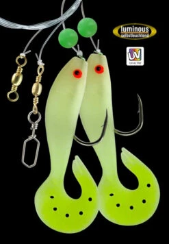 DEGA Pilk-Dorsch-Vorfach Mit Gummifisch-Beifänger