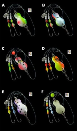 DEGA UV-aktiver Buttlöffel -Fladens Angelzubehor Geschaft DEGA UV aktiver Butt Loeffel A F mit Farbcode 770358 1280x1280