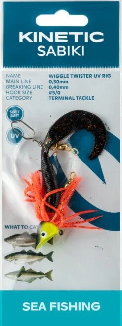 Kinetic Sabiki Wiggle Twister UV Rig - Vorfach