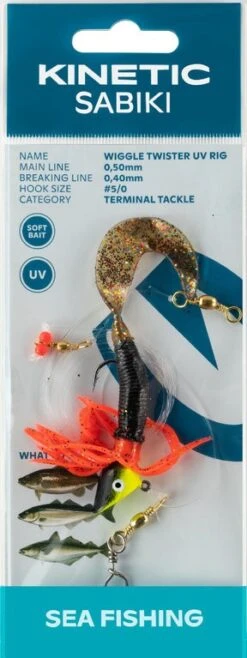 Kinetic Sabiki Wiggle Twister UV Rig - Vorfach -Fladens Angelzubehor Geschaft F129 180 x1 Hidden 1280x1280