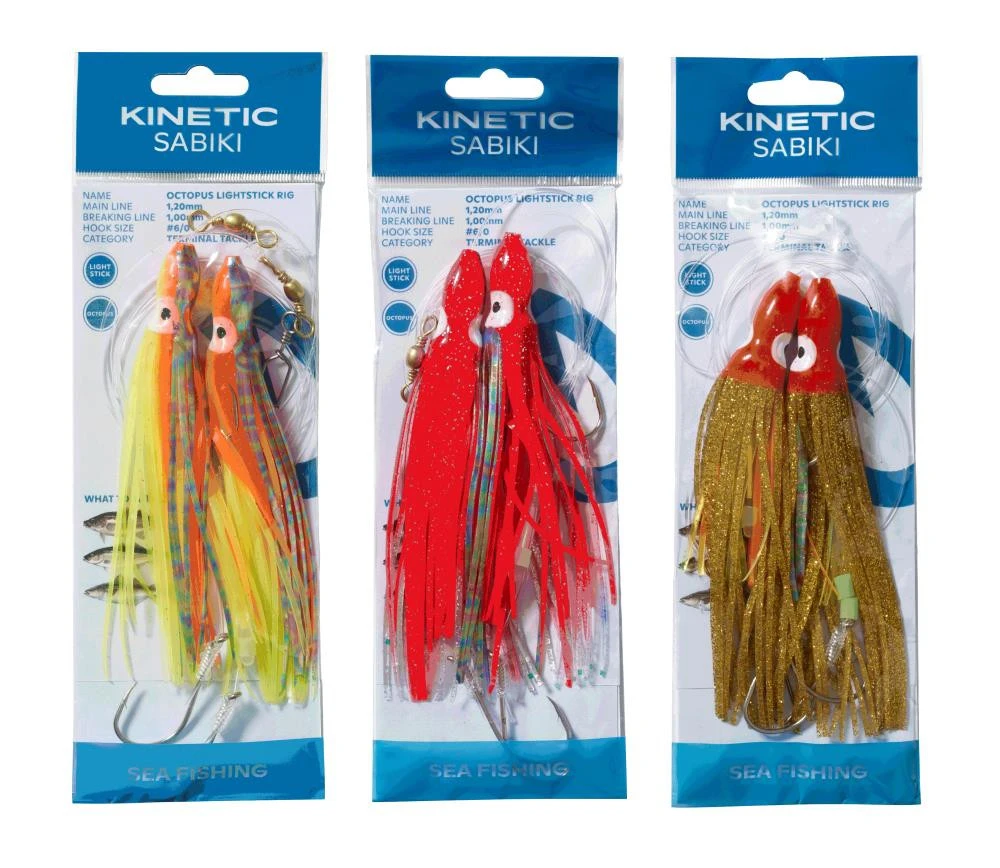 Kinetic Sabiki Octopus Lightstick - Vorfach 2 Kinetic Sabiki Octopus Lightstick - Vorfach – Bild 2