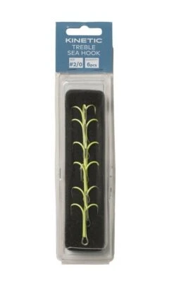 Kinetic Treble Sea Hook - Meeresdrilling Fluo 2x -Fladens Angelzubehor Geschaft Kinetic Treble Sea 2x 1280x1280