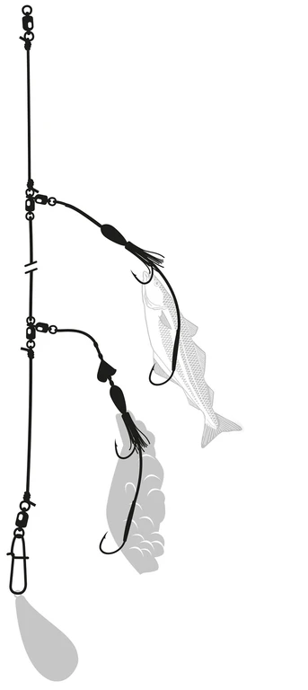 Zebco Leng Rig Selbstleuchtend 10/0 + 7/0 - 1,20mm - 65kg 1 Zebco Leng Rig Selbstleuchtend 10/0 + 7/0 - 1,20mm - 65kg