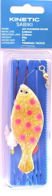 Kinetic Sabiki JAY FLOUNDER Inline Rig - Buttlöffel